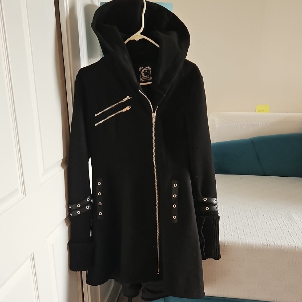 Killstar Black Utility Jacket with Silver Accents